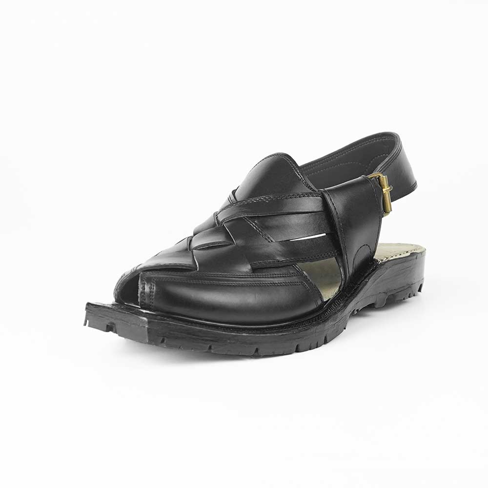 Smart Black Quetta Norozi Chappal