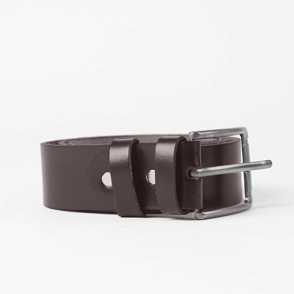 Maroon Genuine Leather Belt
