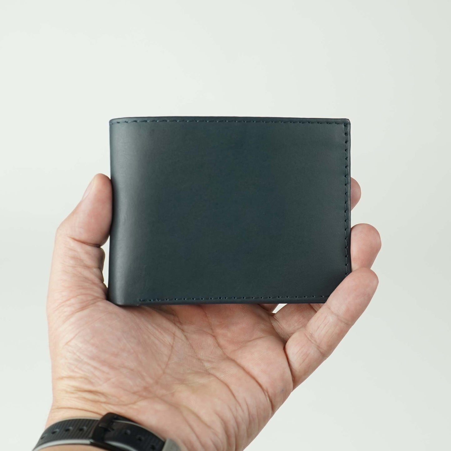 Navy Genuine Leather Wallet