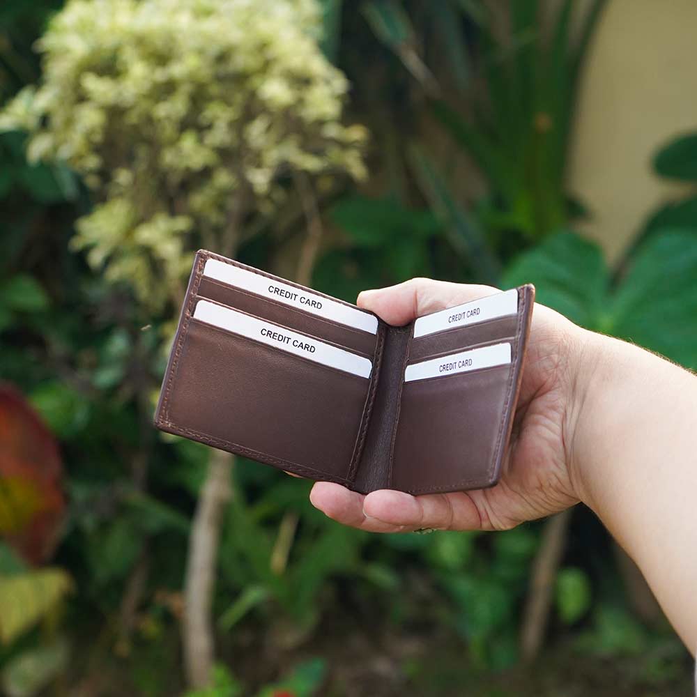 Carob genuine Leather wallet 04